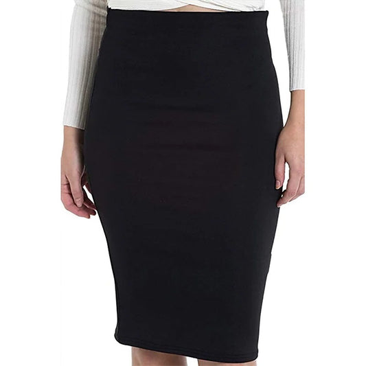 Double-layer Sheath Business Wear High Waist A- Line Skirt