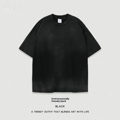 Retro Washed Short Sleeve Round Neck T-shirt