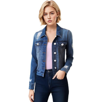 European And American Hole Lining Short Sleeve Women Women's Cowboy Coat