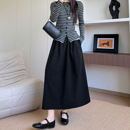 Summer High Quality Stitching Skirt Women