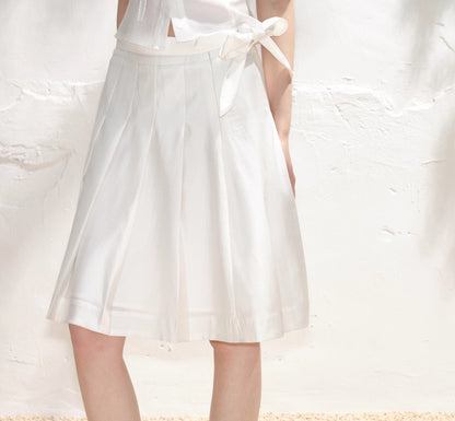 Summer Lace-up Skirt For Women All-matching A- Line Skirt