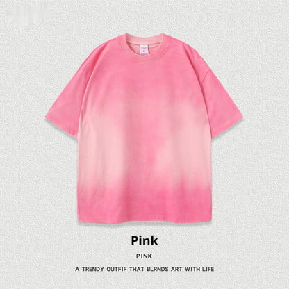 Retro Washed Short Sleeve Round Neck T-shirt