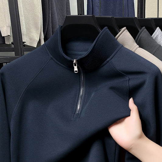 Fashion Stand Collar Cotton Men's Sweater