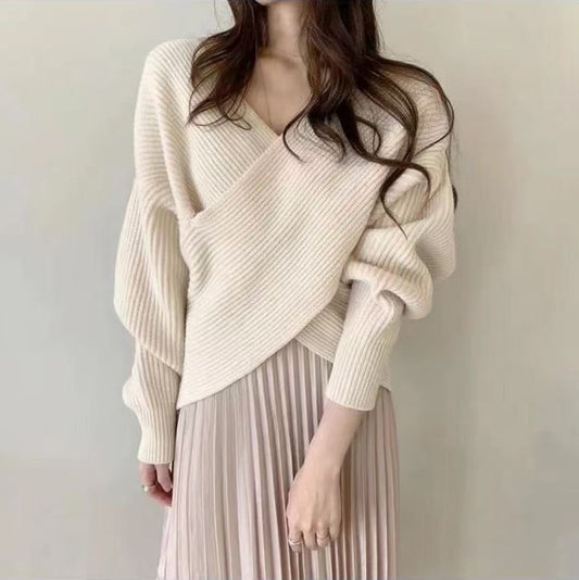 Batwing Sleeve Loose Sweater Sweater For Women