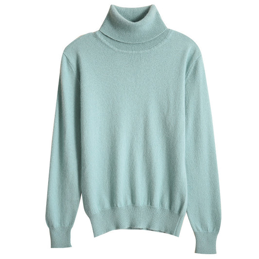 Cashmere Sweater High Lapel Knitted Pullover Bottoming Shirt