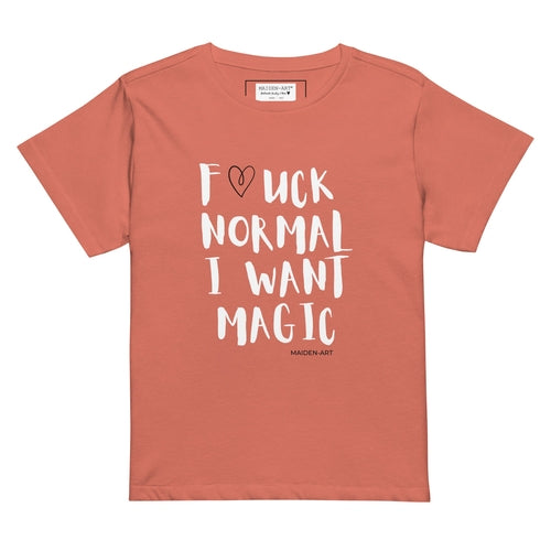 Women's t-shirt NORMAL I WANT MAGIC Women’s high-waisted t-shirt